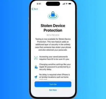 五河苹果授权维修店分享被盗设备保护功能开启方法 