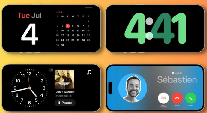 五河苹果手机维修分享iOS17横屏充电待机显示有什么好处 