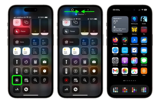 五河苹果手机维修分享iPhone14录屏如何隐藏灵动岛和红色指示器 